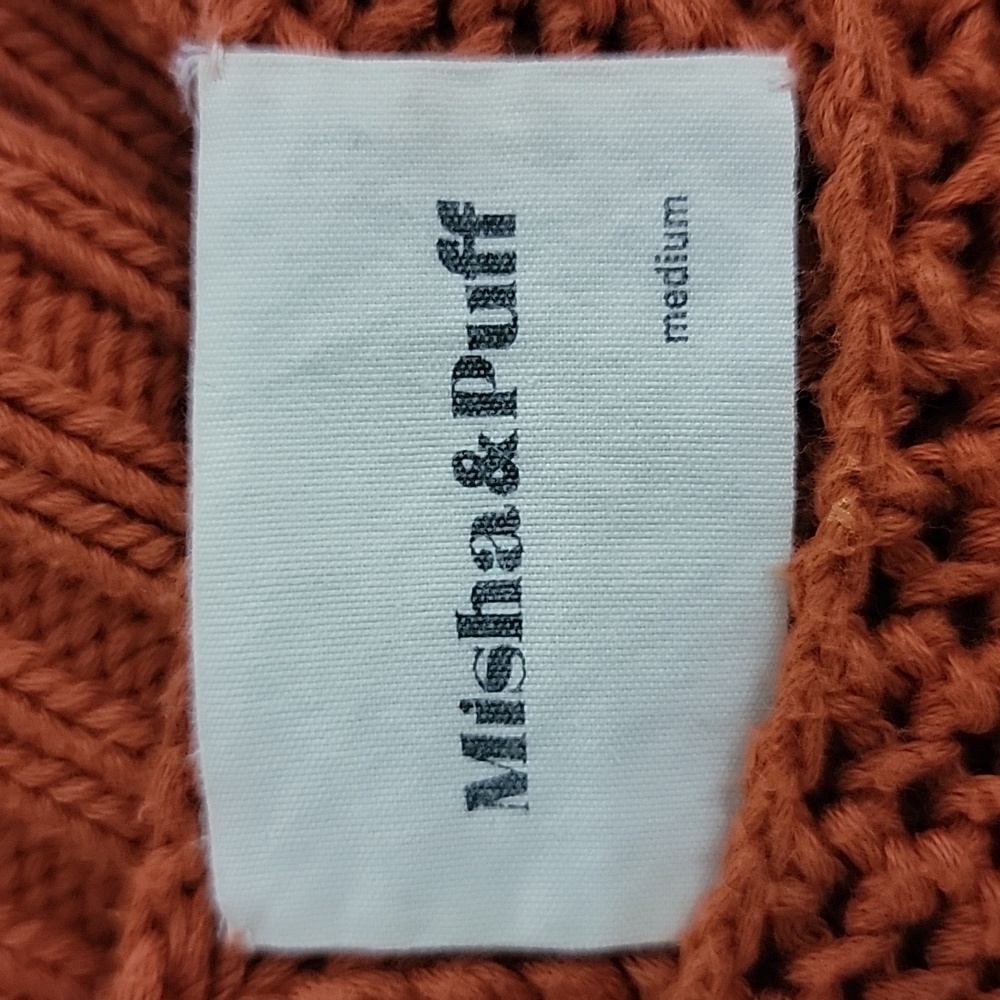 Misha and Puff Adult Net Stitch Sweater in Paprika Medium - Picture 4 of 5